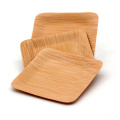 Good Quality Compostable Biodegradable Eco-friendly Bamboo Square Plate For Indoor Outdoor